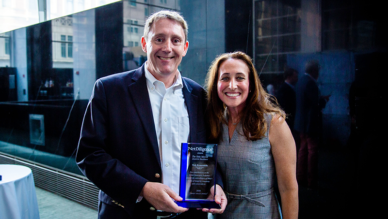 Nick Economidis Receives NetDiligence’s Toby Merrill Award for Excellence