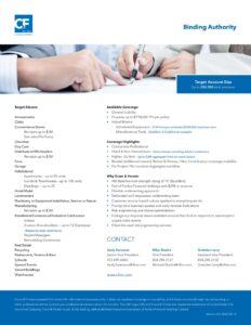 Binding Authority Overview