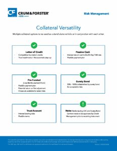 Risk Management - Collateral Versatility