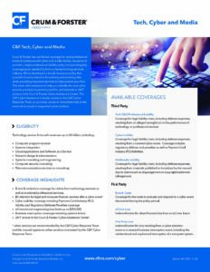 Tech, Cyber & Media Insurance Overview