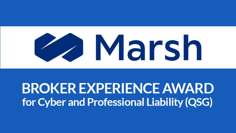 Marsh Honors Crum & Forster with the Broker Experience Award for Cyber and Professional Liability (QSG)