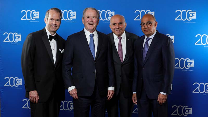 President George W. Bush, Singer-Songwriter Sarah McLachlan Join Crum & Forster and Fairfax Leaders to Celebrate C&F’s 200th Anniversary